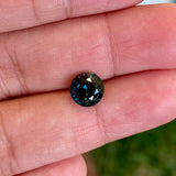 2.25 ct Teal Sapphire Round Natural Unheated