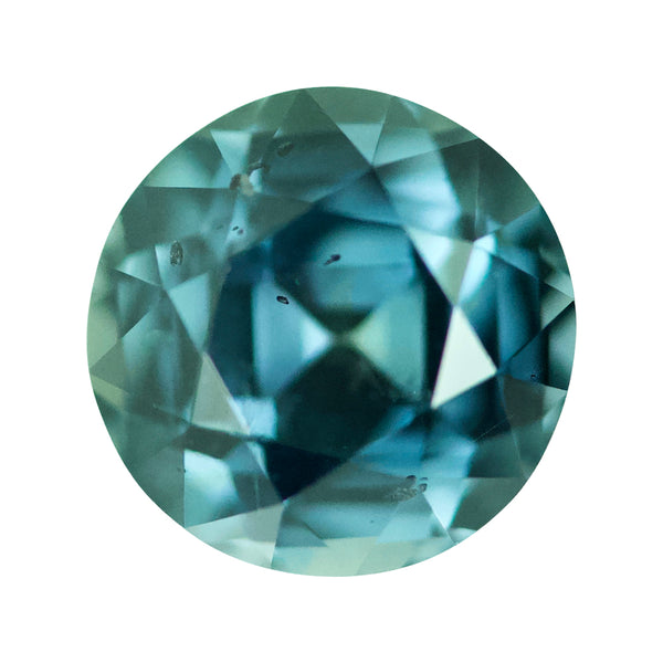 1.54 ct Teal Sapphire Round Natural Unheated