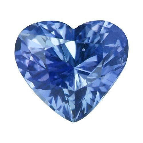 1.66 ct Heart Light Vivid Ceylon Blue Sapphire Certified Unheated