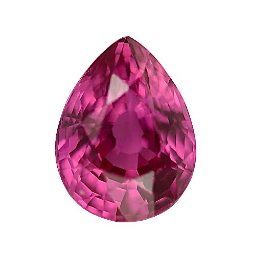 1.00 ct Vivid Hot Pink Pear Cut Natural Unheated Sapphire