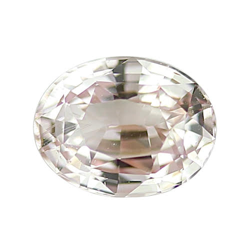 1.47 ct Peach Oval Cut Heated Sapphire