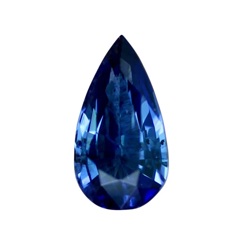 1.28 ct Pear Shape Certified Blue Sapphire