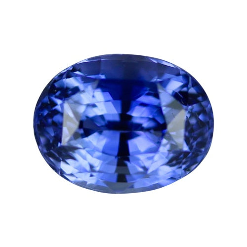 2.56 ct Certified Unheated Oval Royal Blue Sapphire