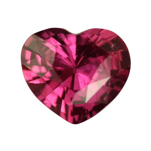 1.15 ct Vivid Reddish Pink Heart Sapphire Certified Unheated