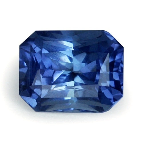 1.72 ct Blue Radiant Cut Natural Unheated Sapphire