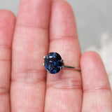 4.12 ct Violet Colour Shift Sapphire Oval Natural Heated