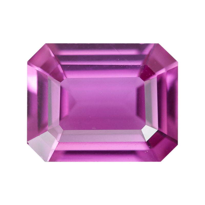 1.52 ct Pink Sapphire Emerald Cut Natural Unheated