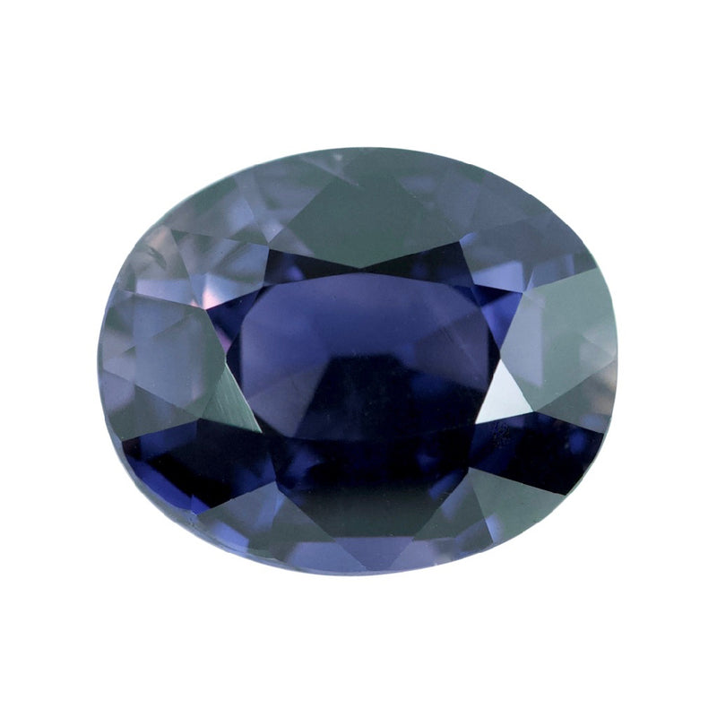 4.12 ct Violet Colour Shift Sapphire Oval Natural Heated