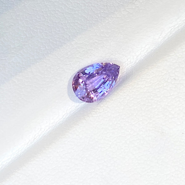 1.66 ct Violet Sapphire Pear Natural Ceylon Unheated