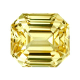 2.70 ct Vivid Yellow Emerald Cut Sapphire Unheated Sri Lanka