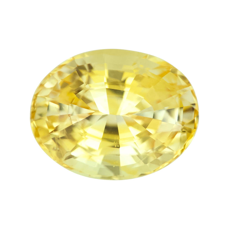 2.99 ct Champagne Yellow Sapphire Oval Natural Heated