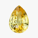 1.55 ct Vivid Canary Yellow Sapphire Pear Ceylon Heated