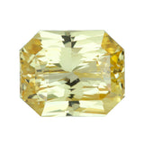 4.01 ct Radiant Cut Yellow Sapphire Certified Unheated