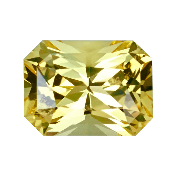 2.03 ct Vivid Yellow Sapphire Radiant Cut Unheated Sri Lanka